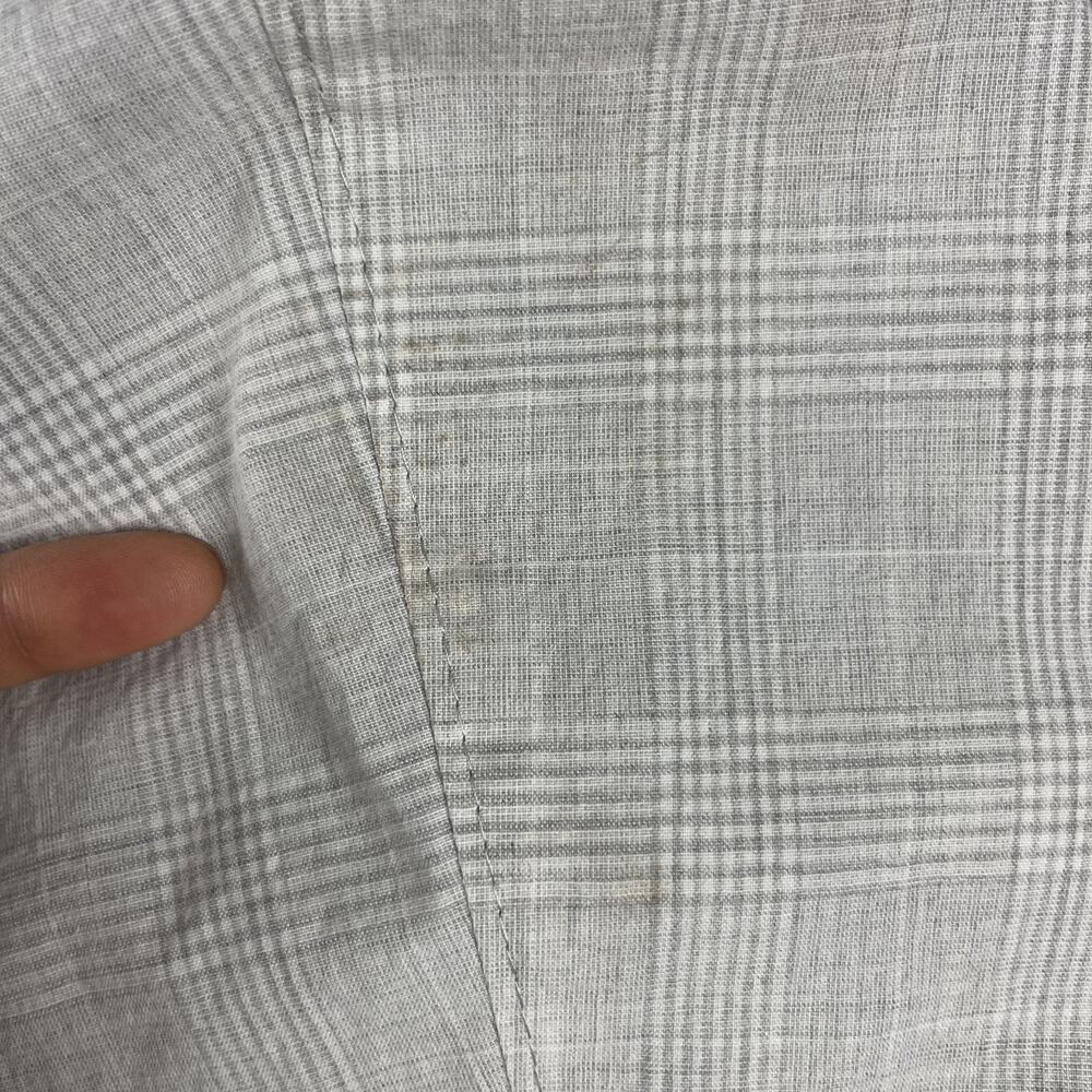 Kroon Seersucker Blazer Mens 48R Gray Glen Check Cotton Linen Unstructured - Picture 16 of 16